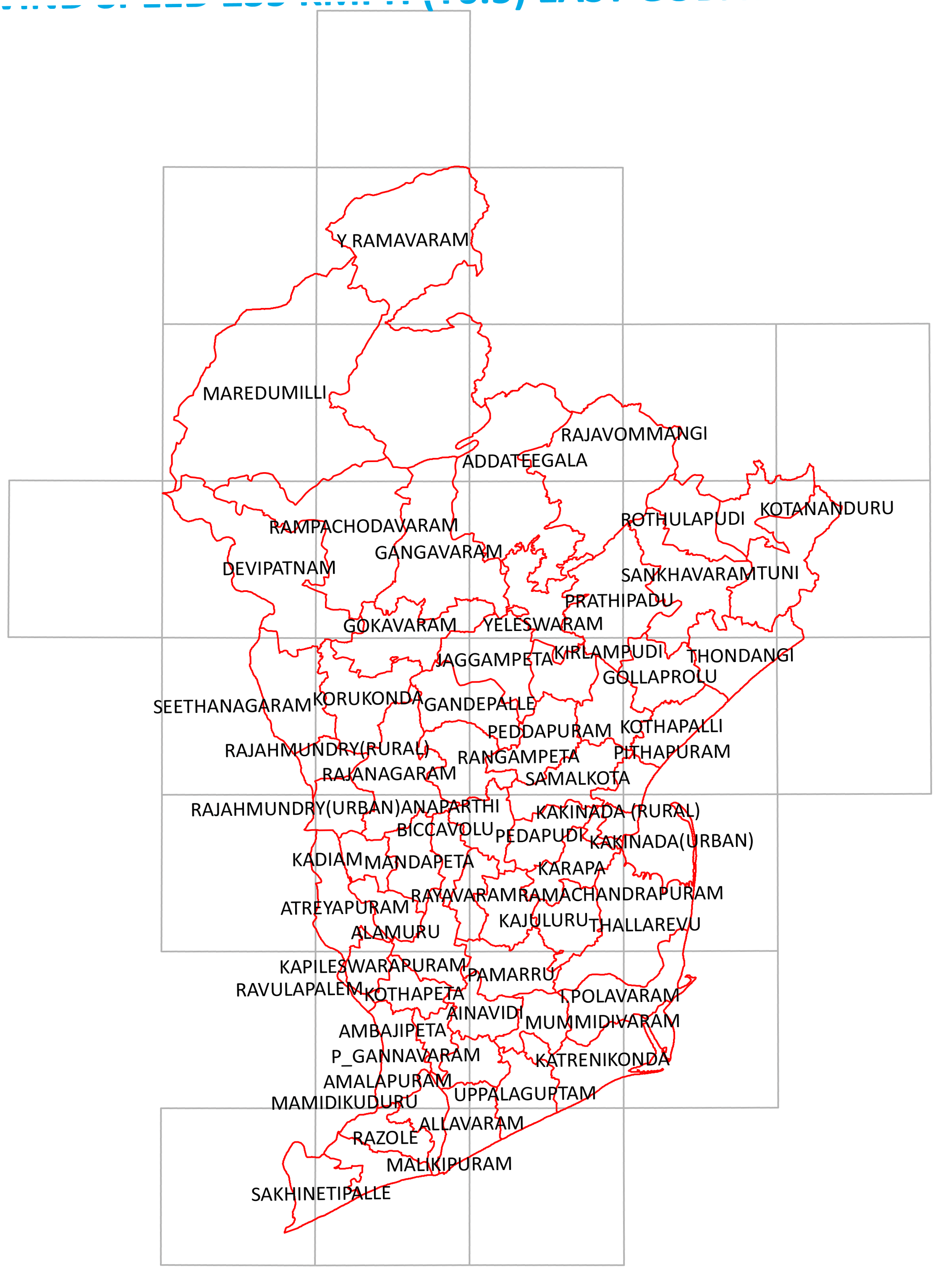 Storm surge inundation map for cyclone with wind speed